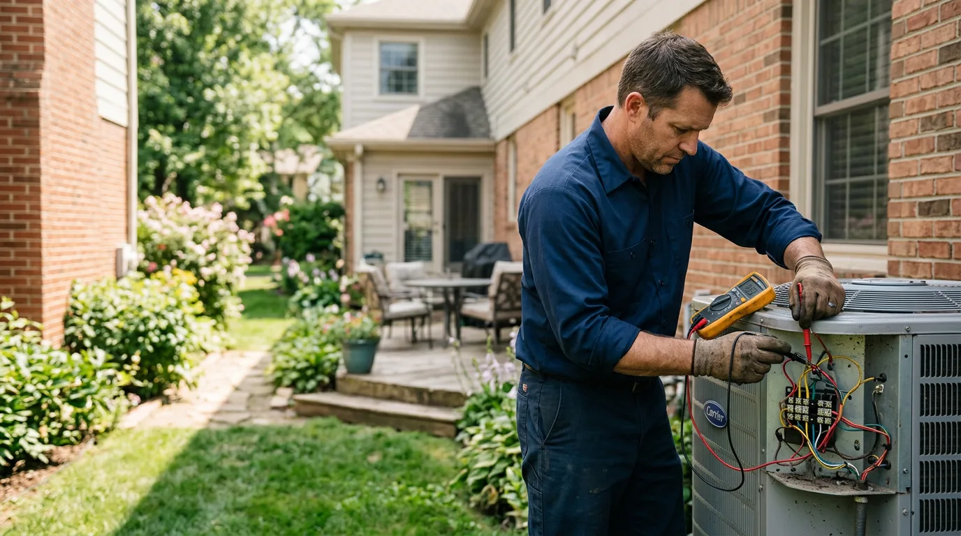 HVAC technician working near Lebanon, WI